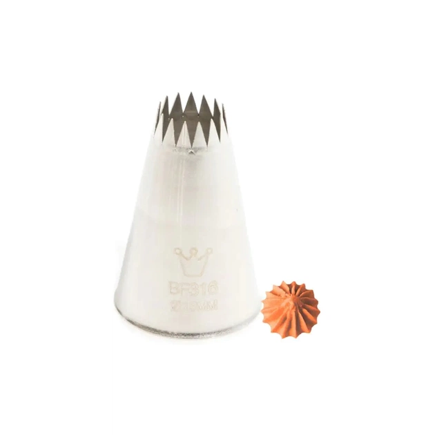 Кондитерська насадка Martellato French Star 13 мм (BF 316) - picture 1