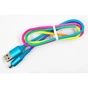 Дата кабель USB 2.0 AM to Micro 5P 1.0m rainbow Dengos (NTK-M-SET-RAINBOW) - зменшене зображення 1