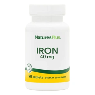 Мінерали Natures Plus Залізо, 40 мг, Iron, 90 таблеток (NAP-03410) зображення 1