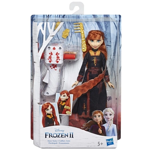 Лялька Hasbro Frozen Крижане серце 2 Анна з аксесуарами для волосся (E6950_E7003) - изображение 1