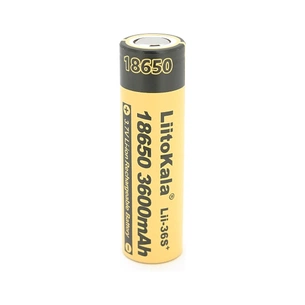 Акумулятор 18650 3600mAh, 3.7V(2.75-4.2V) Liitokala (Lii-36S+) зображення 1