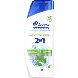 Шампунь Head & Shoulders 2 в 1 Против перхоти Свежесть ментола 400 мл (8700216305419) изображение 1