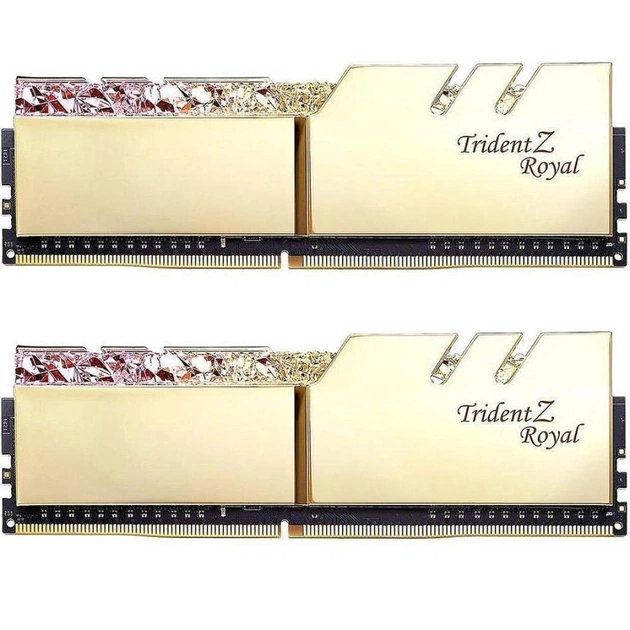 Модуль пам'яті для комп'ютера DDR4 16GB (2x8GB) 3000 MHz TridentZ RGB ROYAL Gold G.Skill (F4-3000C16D-16GTRG) - зображення 1