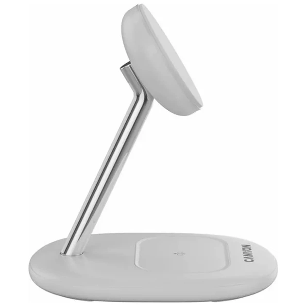 Зарядний пристрій Canyon wireless charger WCS-205 15W Qi2 2in1 White (CNS-WCS205W) - picture 4