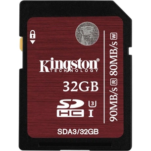Карта пам'яті Kingston 32GB UHS-I Class3 (SDA3/32GB) зображення 1