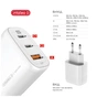 Зарядний пристрій Intaleo 65W GAN 2USB-C PD+USB-A QC 3.0 white (1283126559525) - зменшене зображення 3