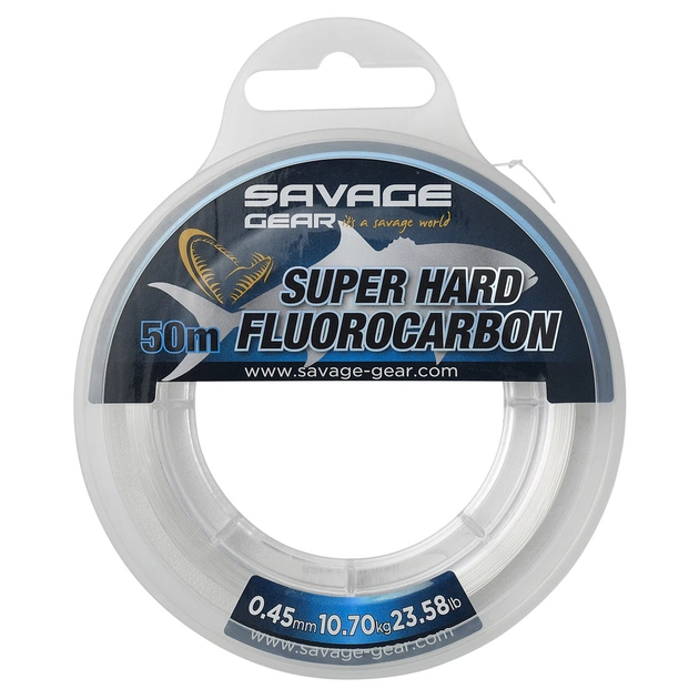 Флюорокарбон Savage Gear Super Hard 50m 0.55mm 15.90kg Clear (1854.18.72) - зображення 1