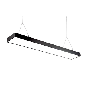 Світильник Євросвітло Sign-48 підвісний лінійний на тросах 48Вт 4200К чорний изображение 1