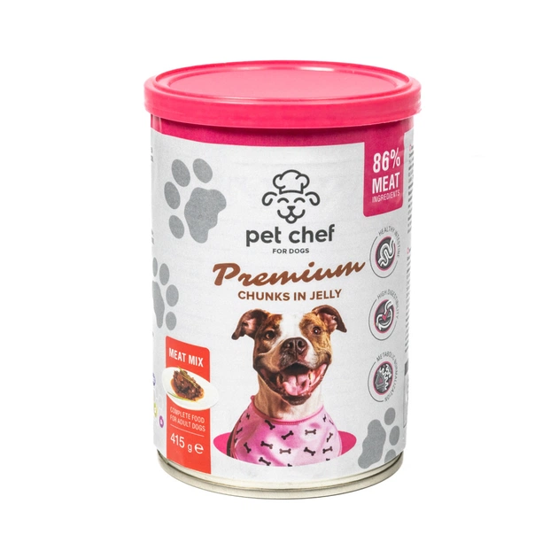 Вологий корм для собак Pet Chef М'ясний мікс 415 г (4820255193625) - picture 5