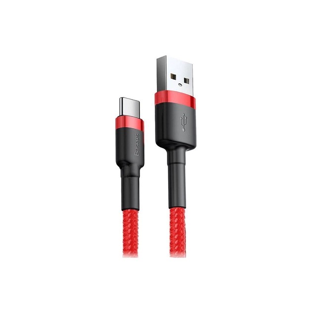 Дата кабель USB 2.0 AM to USB-C 2.0m 2A Red Baseus (CATKLF-C09) - изображение 1