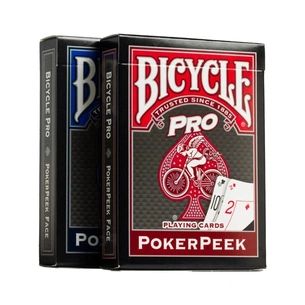 Гральні карти Bicycle Pro PokerPeek (red, blue) (01456) зображення 1