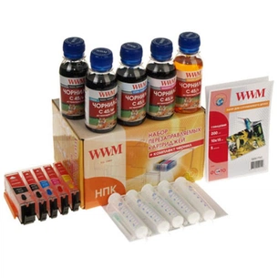 Комплект перезаправних картриджів WWM CANON MG5440/MG5540/MG6440 +chip (RC.CLI-451) picture 1