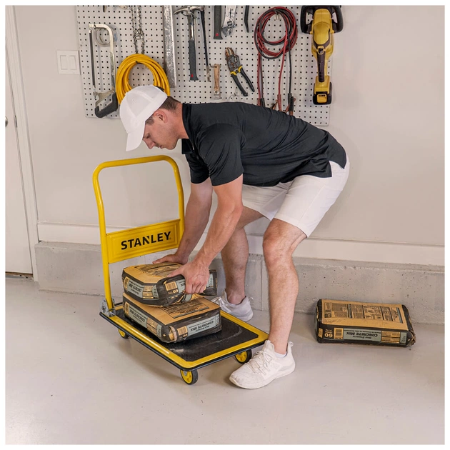 Візок вантажний Stanley платформний, антиковзна поверхня, платформа 73,5x47см, до 150кг (SXWT-PC527) - picture 4