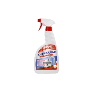 Спрей для чистки ванн San Clean Антикальк Мульти-эффект 750 г (4820003546215) изображение 1