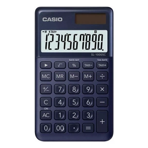 Калькулятор Casio SL-1000SC-NY-W-EP, темно-синій (CALC-CAS-SL-1000SC-N) зображення 1