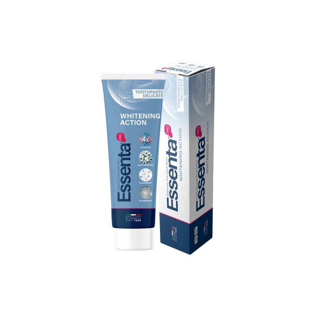 Зубна паста Essenta Pro Whitening Action 75 мл (8031447500060) - изображение 1