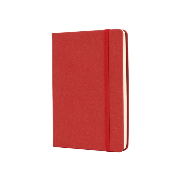 Книга записная Optima А6 MAGIC, твердая обложка, резинка, белый блок линия, красный (O20388-03) - изображение 1
