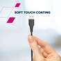 Дата кабель USB 2.0 AM to USB-C 2.0m 18W TPE black Canyon (CNS-AC18SC20B) - зменшене зображення 3