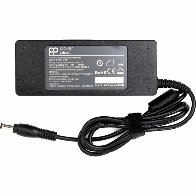 Блок питания к ноутбуку PowerPlant ACER 220V, 19V 90W 4.74A (5.5*2.1) (AC90F5521) - изображение 1