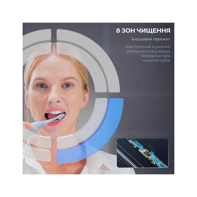 Электрическая зубная щетка Oclean X Plus Pro Digital Silver (6970810556179) - изображение 3