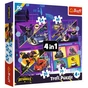 Пазл Trefl Batwheels Встречайте Batwheels 4 в 1 (35, 48, 54, 70) (5900511346589) - уменьшенное изображение 1
