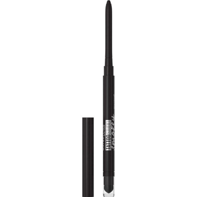 Олівець для очей Maybelline New York Tattoo Studio Smokey Eyeliner 01 - Чорний (3600531638948) - picture 2
