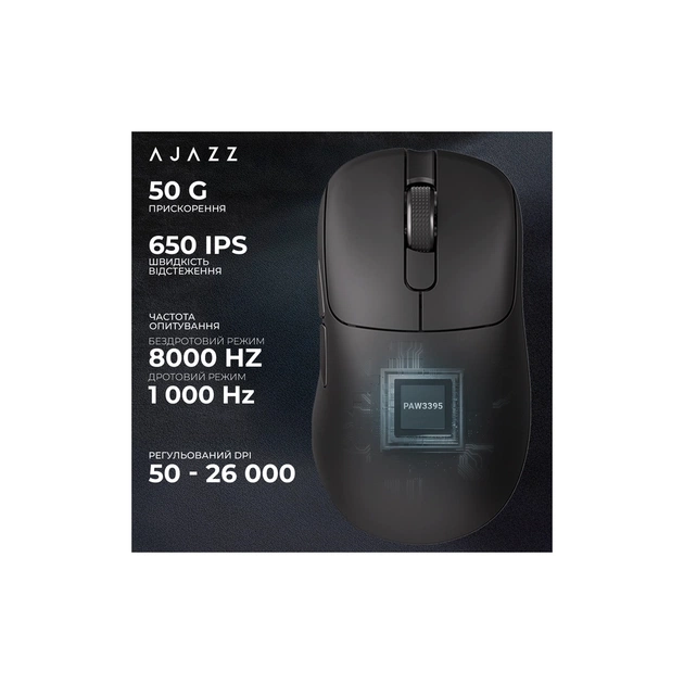 Мишка Ajazz AJ179PRO Wireless/Bluetooth/USB Charging Dock Black (AJ179-PRO-B) - picture 11