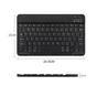 Клавіатура BeCover (245х150 мм) Bluetooth UA Black (713405) - зменшене зображення 5