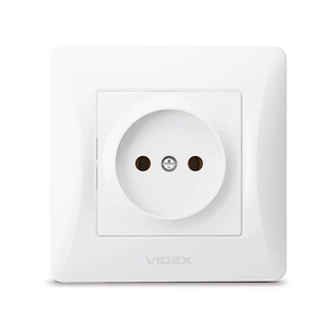 Розетка Videx BINERA 1ая (VF-BNSK1-W) зображення 1