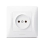 Розетка Videx BINERA 1ая (VF-BNSK1-W) - зменшене зображення 1