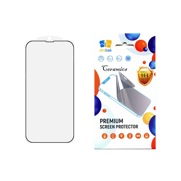 Стекло защитное Drobak Ceramics Apple iPhone 15 Plus (292920) - изображение 1
