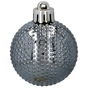 Ялинкова іграшка Chomik пластикові кульки 16 шт, 4 см, сріблясті і біли (5900779877351_3) - зменшене зображення 6