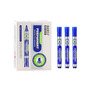 Маркер Baoke водостійкий, 1-4 мм клин. накінечник синій (MARK-PER-BAOMP2928BL) зображення 1