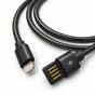 Дата кабель USB 2.0 AM to Lightning 1.0m 2.4A metal black XoKo (XK-CTL-001-BK) - зменшене зображення 2