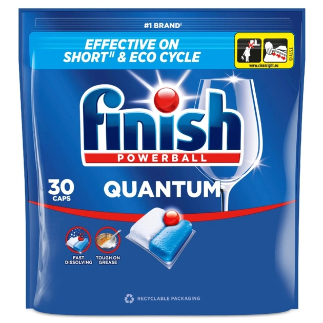 Таблетки для посудомийних машин Finish Quantum 30 шт. (5908252021055) - зображення 1