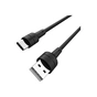 Дата кабель USB 2.0 AM to USB-C 1.0m 3A silicone BX30 black BOROFONE (6931474706928) - уменьшенное изображение 2