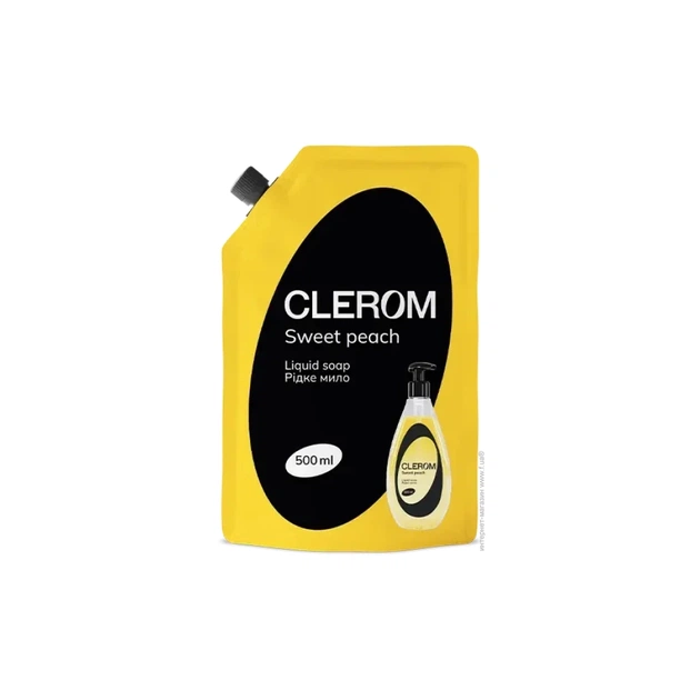Жидкое мыло Clerom Sweet peach Дой-пак 500 мл (4820287020265) - изображение 1