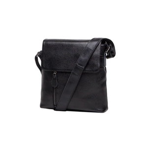 Сумка Vintage Месенджер шкіряна Чорна (14576) зображення 1