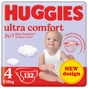 Підгузки Huggies Ultra Comfort 4 (7-18 кг) M-Pack 132 шт (5029053590523) - зменшене зображення 1