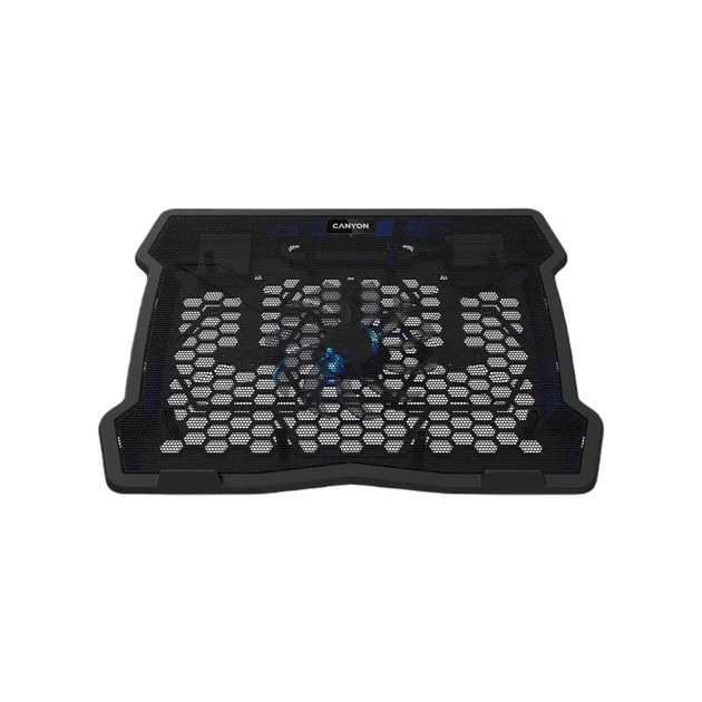 Підставка до ноутбука Canyon NS02, 10-15.6 laptop, single fan with 2x2.0 USB hub (CNE-HNS02) - зображення 1