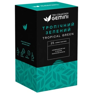 Чай Gemini Тропический зеленый 25х2 г (gm.02646) изображение 1