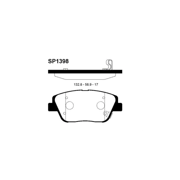 Тормозные колодки HI-Q SP1398 - изображение 1