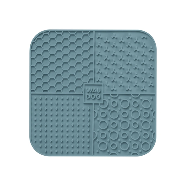 Універсальний посуд для тварин WAUDOG Silicone Килимок для злизування 19х19х1 см сірий (235211) - зображення 3