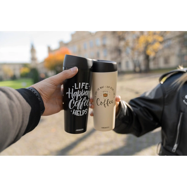 Термокружка Ardesto Coffee Time 450 мл Бежева (AR2645C) - picture 7