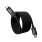 Дата кабель USB-C to USB-C 1.2m PD100W digital display silicone Choetech (XCC-1064) - зменшене зображення 2