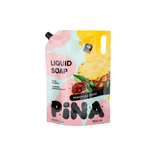 Рідке мило Pina Pineapple and cherry Дой-пак 1500 мл (4820287020487) зображення 1