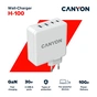 Зарядний пристрій Canyon GAN 100W (CND-CHA100W01) - зменшене зображення 4
