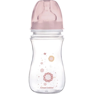 Пляшечка для годування Canpol babies EasyStart Newborn baby з широким отвором 240 мл (35/217_pin) зображення 1
