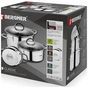 Набір посуду Bergner Classic 1.7 л, 2.3 л, 3.3 л 6 предметів (BG-6284) - зменшене зображення 7
