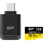 Карта пам'яті Silicon Power 128GB microSDXC class 10 UHS-I U3 V30 A1 Inspire (SP128GBSTXLV3V1NSP) - уменьшенное изображение 1